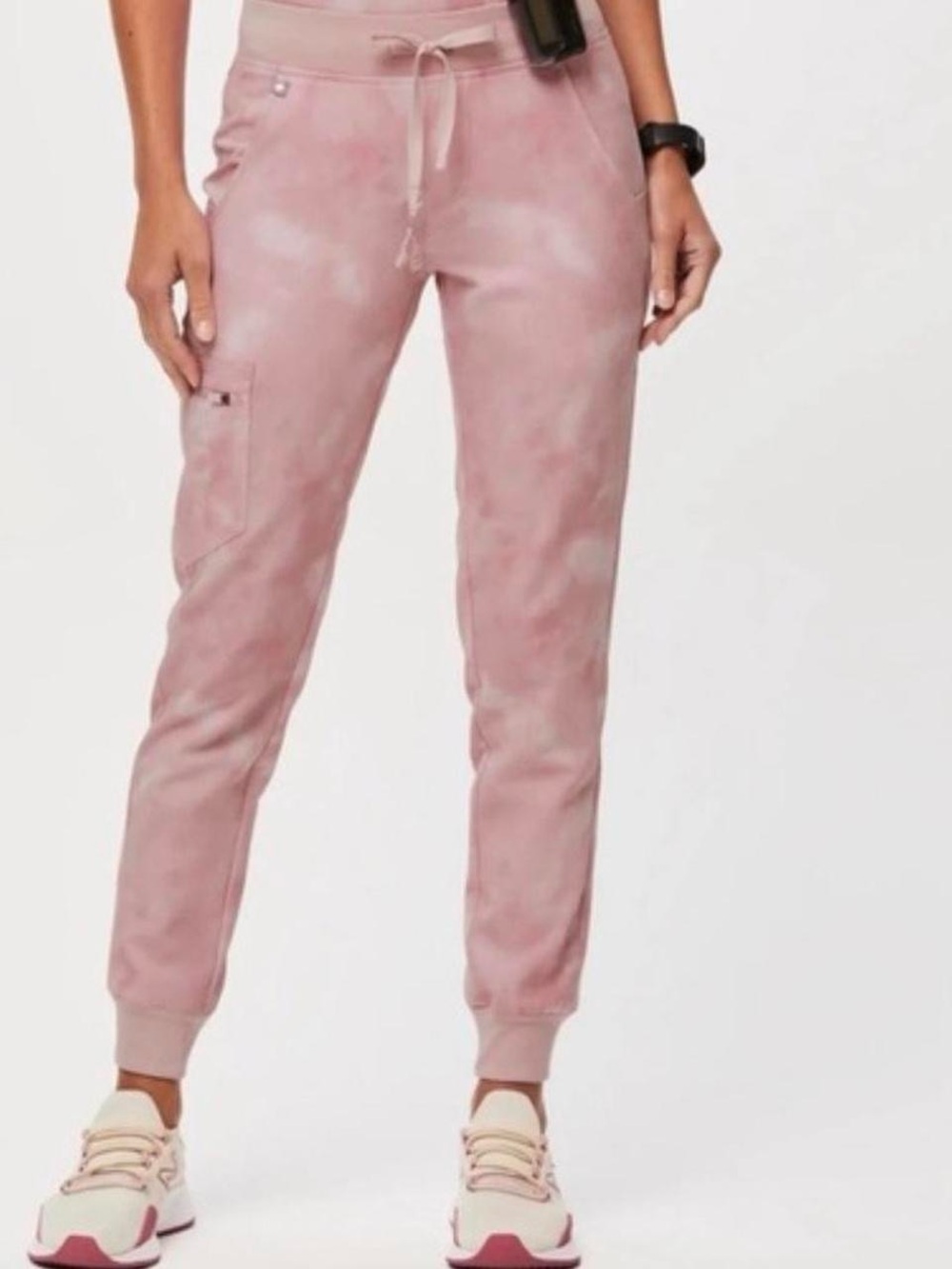 Figs Women's Limited Edition Marbled Rose Scrub pants – Technical - Large